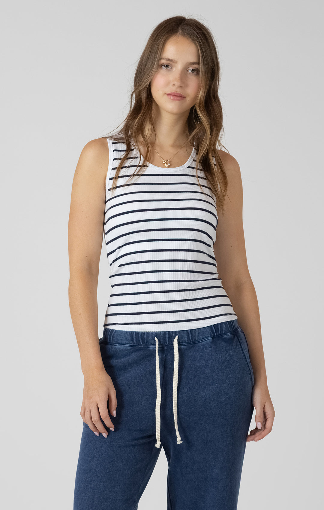 Scoop Neck Ribbed Tank