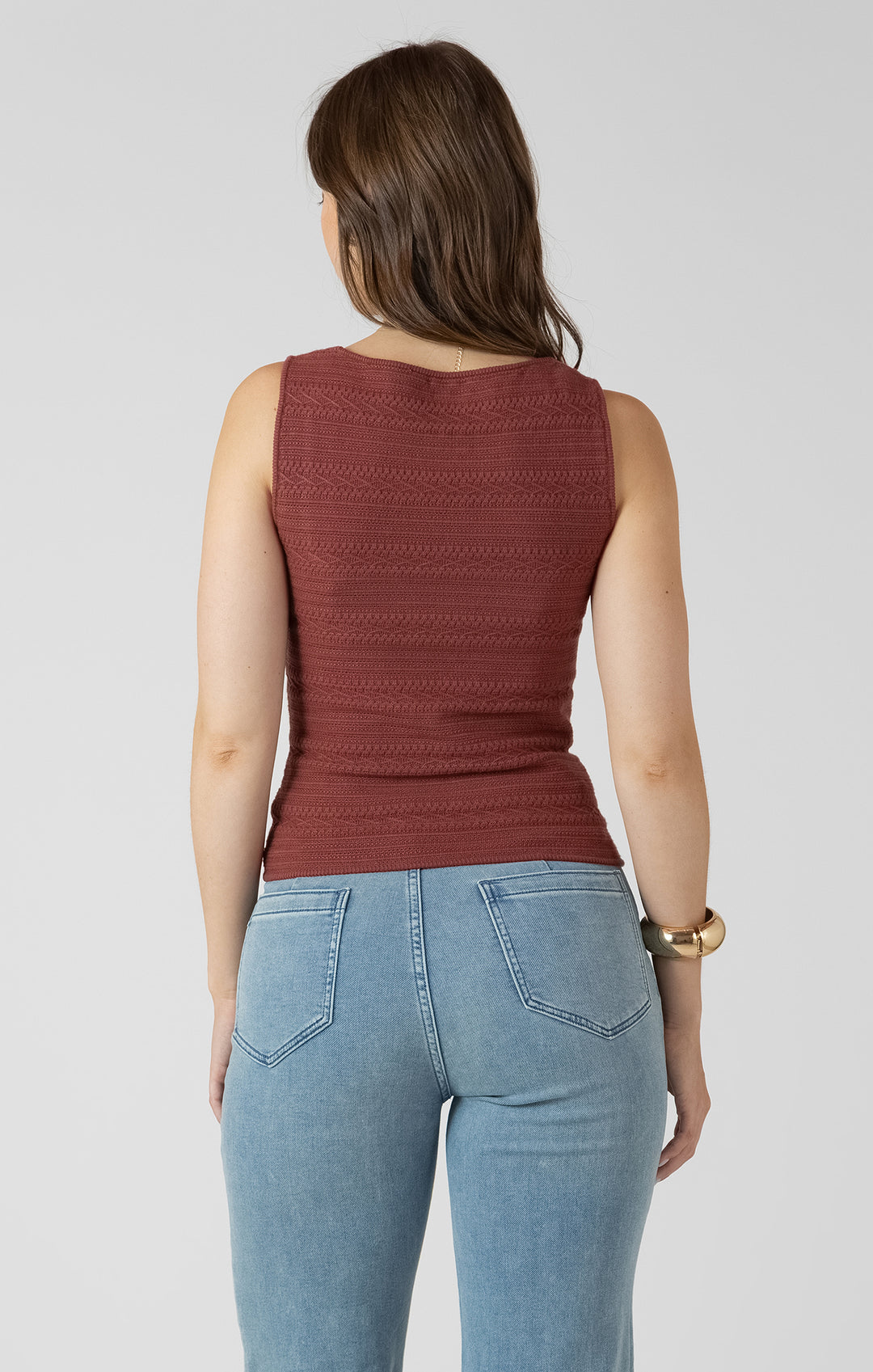 Squareneck Textured Tank