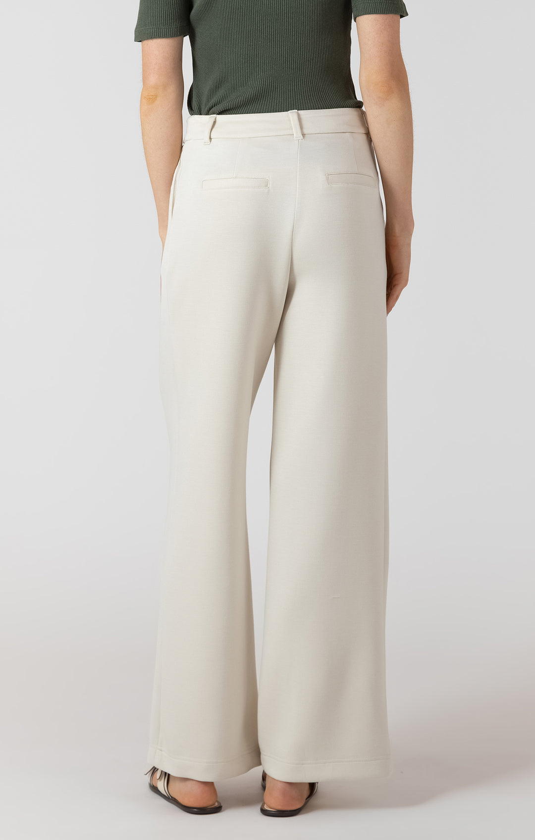 Scuba Knit Trouser - Cream