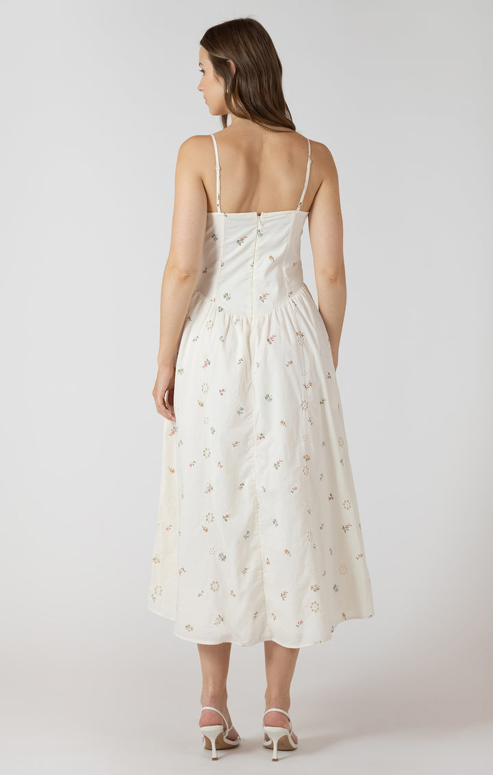 Floral Smocked Midi Dress