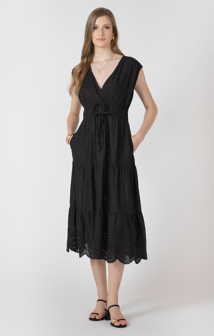 Eyelet Tiered Maxi Dress