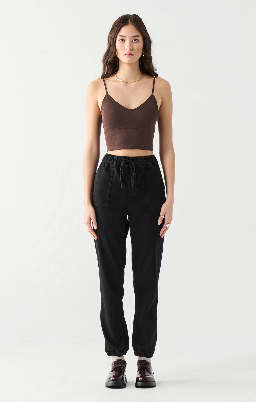 Seamless Bra Top - Brown