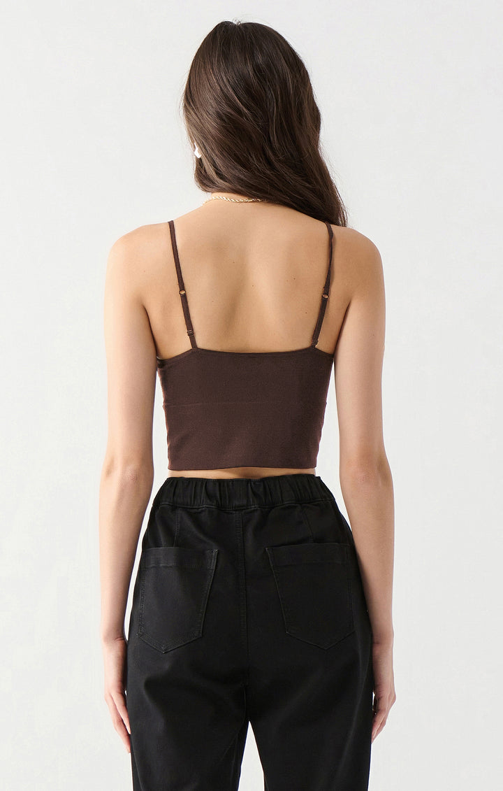 Seamless Bra Top - Brown