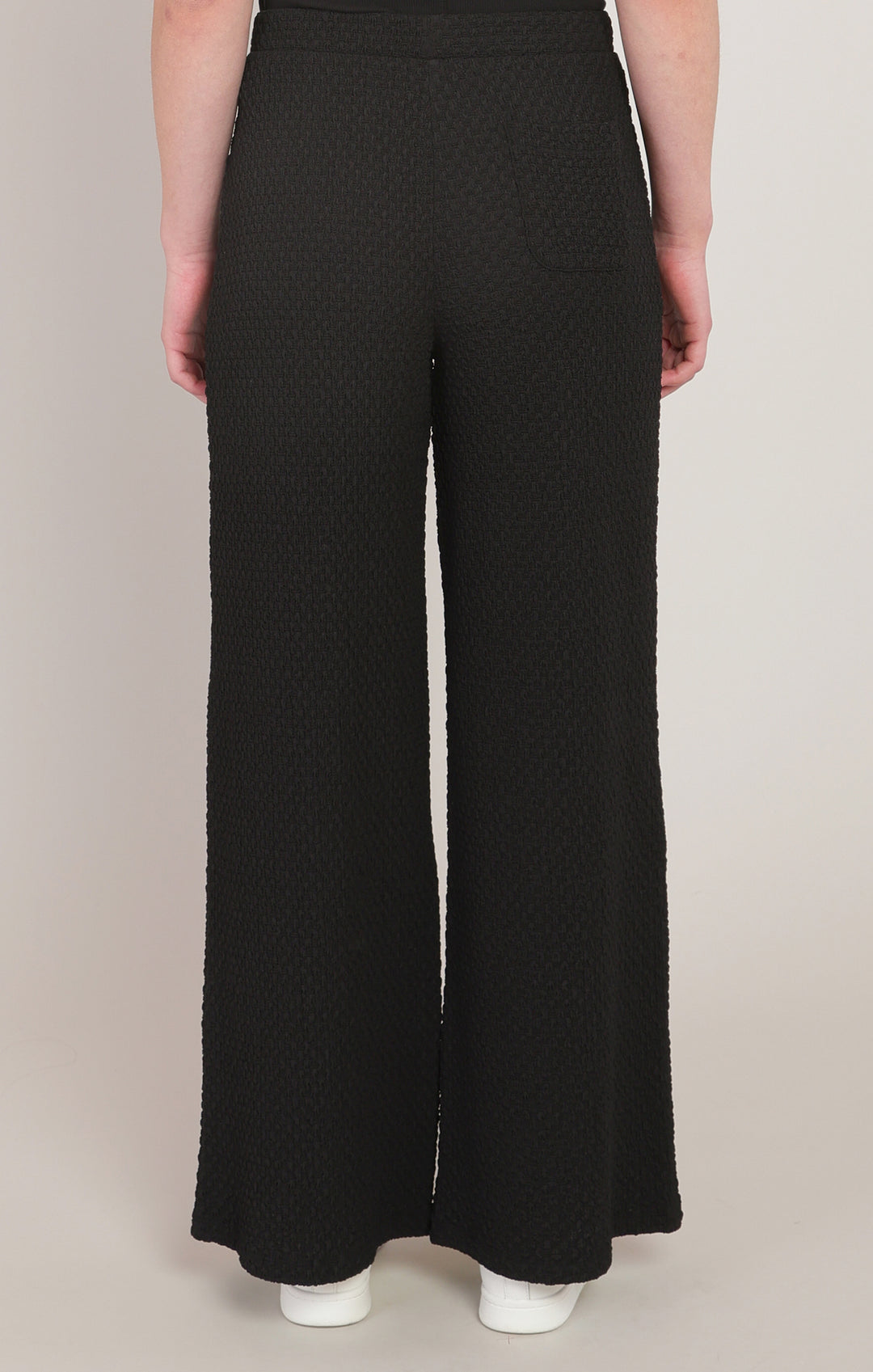 Textured Wide Leg Pant