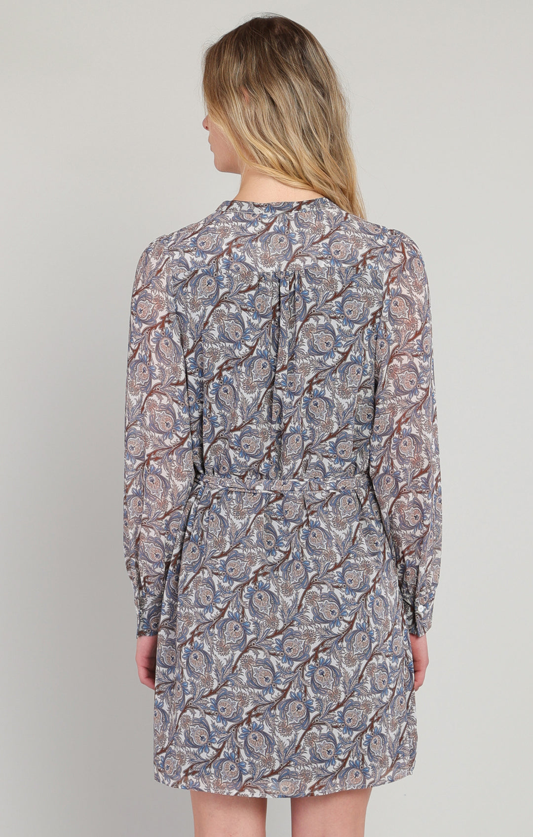 Paisley Belted Dress