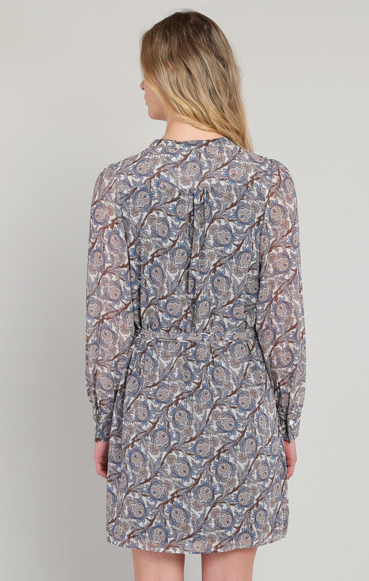 Paisley Belted Dress