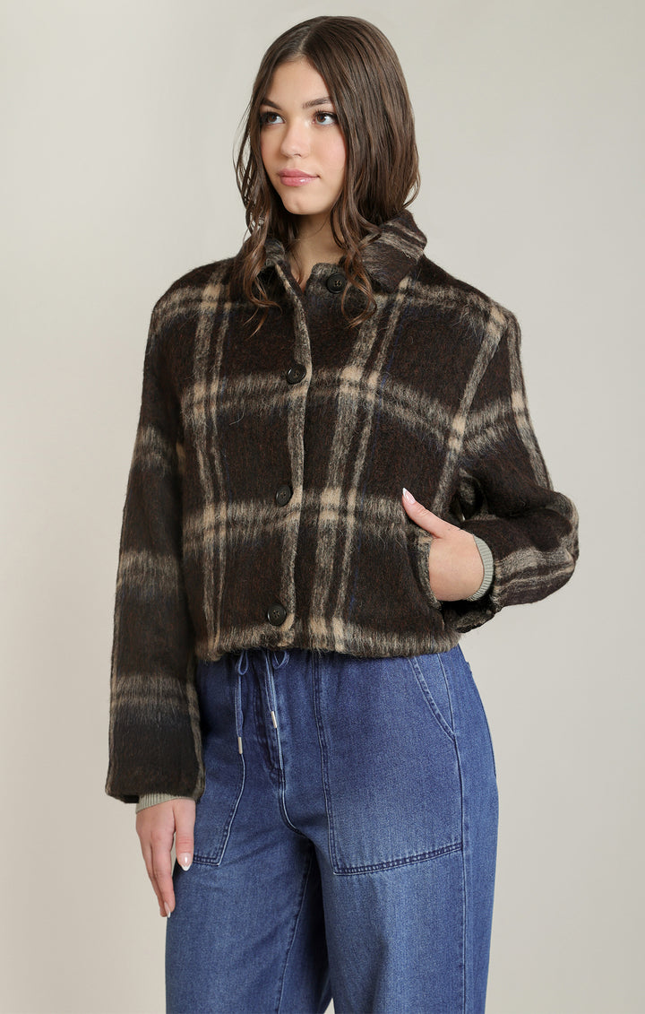 Brown Plaid Jacket