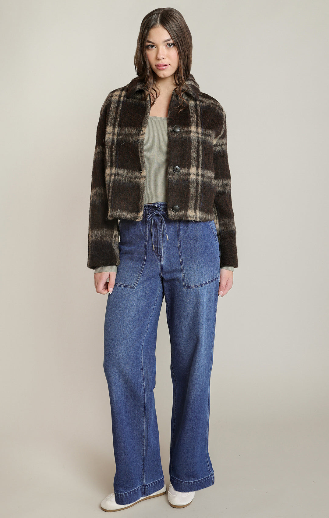 Brown Plaid Jacket