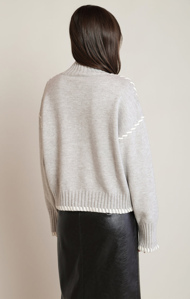 Stitch Turtleneck Sweater