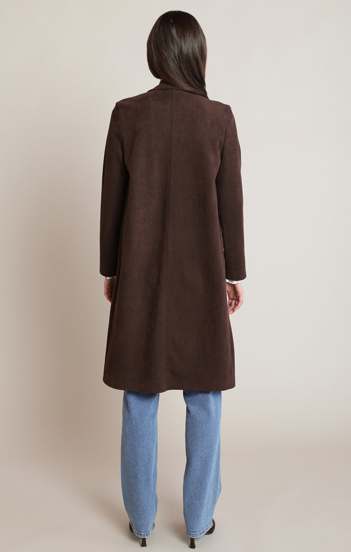 Brown Suede Long Jacket