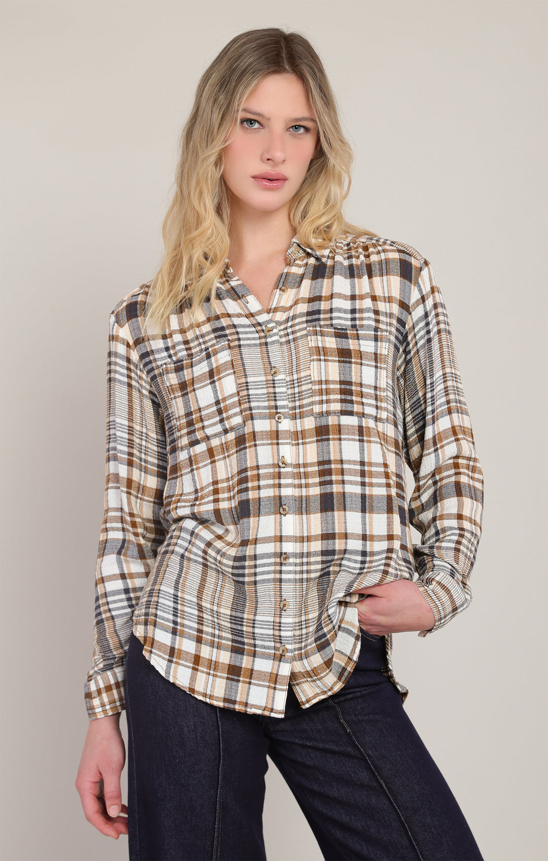 Relaxed Plaid Shirt
