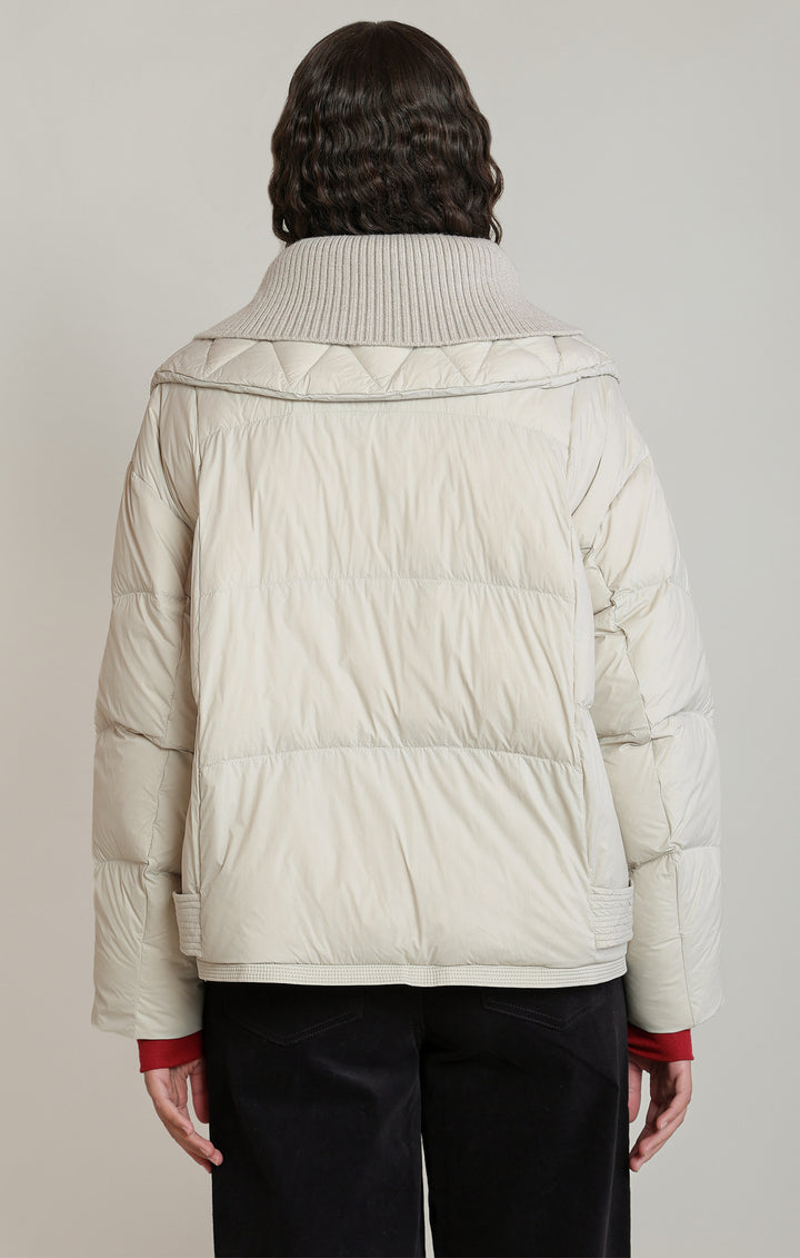 Knit Collar Puffer Jacket