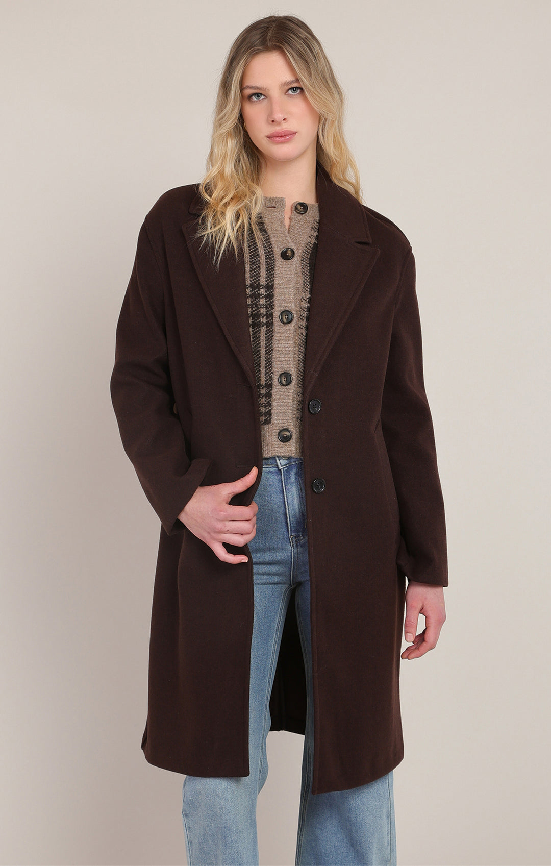 Brown Felt Coat