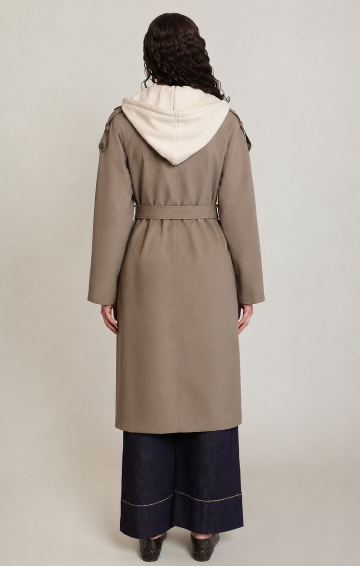 Detachable Layered Trench Coat