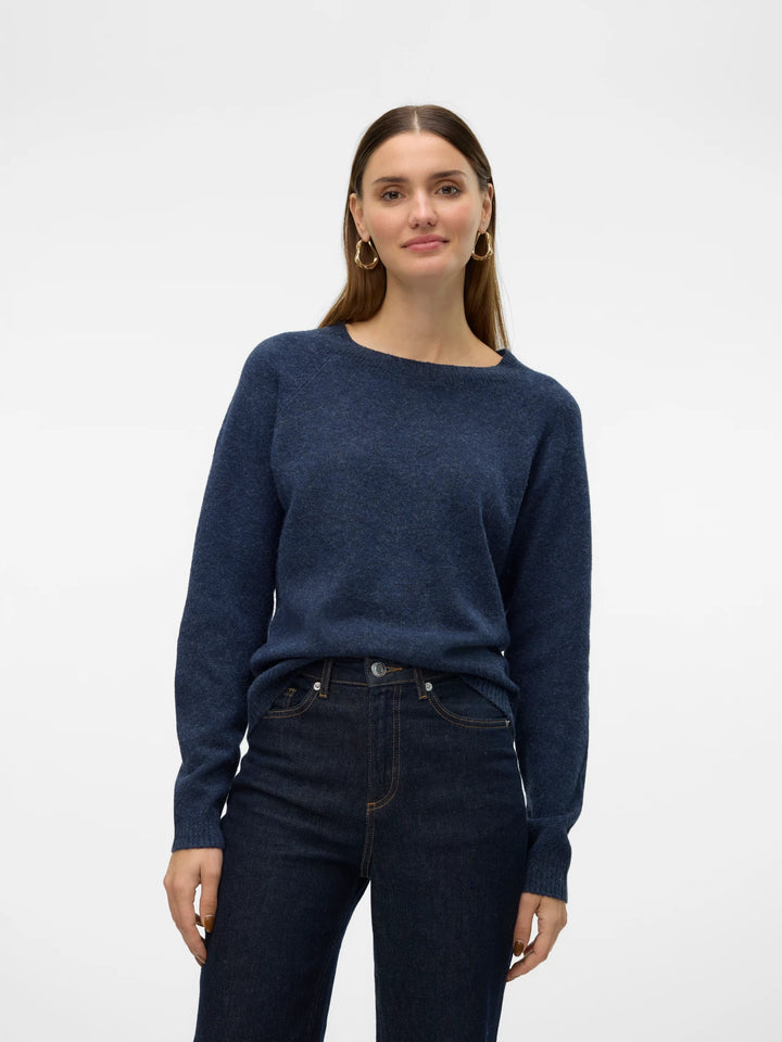 Doffy Knit Sweater - Navy