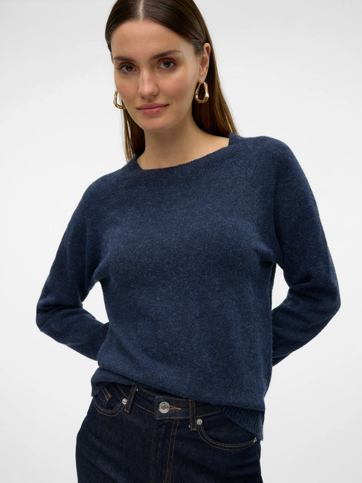 Doffy Knit Sweater - Navy