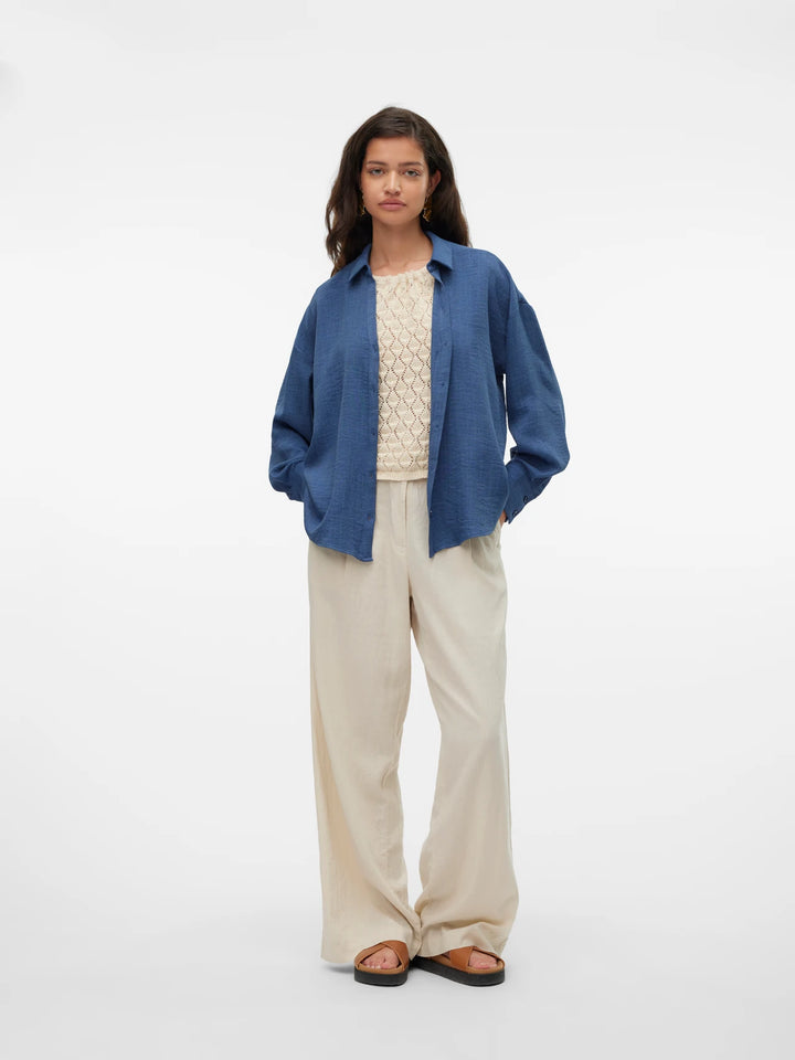 Melaney Button Up - Blue