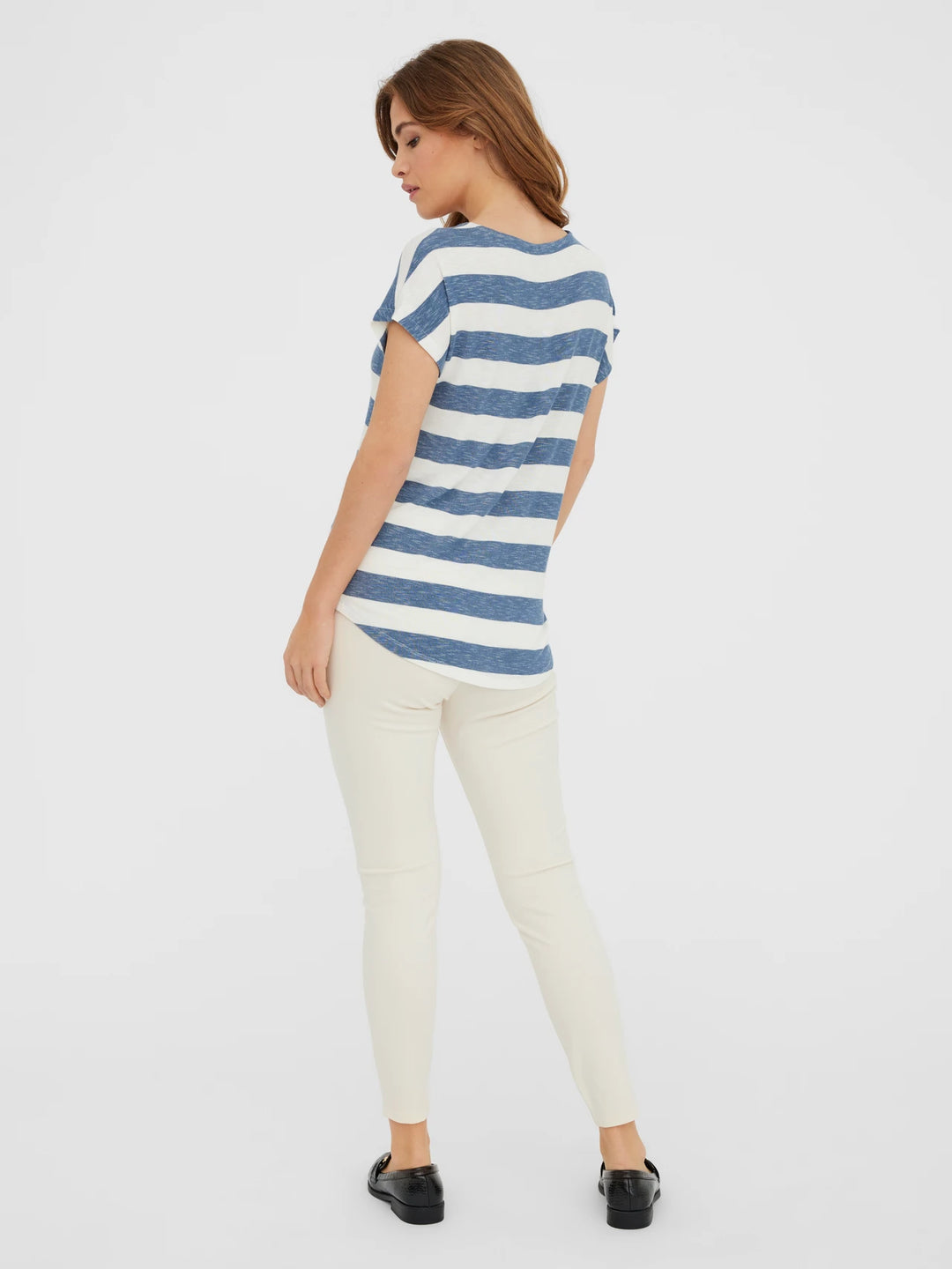 Wide Stripe Tee - Blue