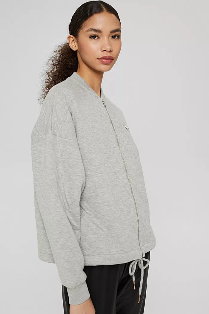Grey Quilted Jacket
