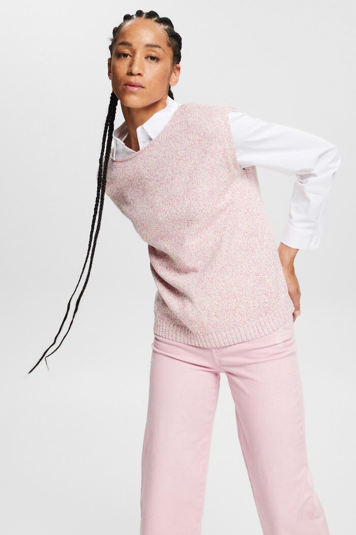 Muscle Sleeve Cotton Sweater