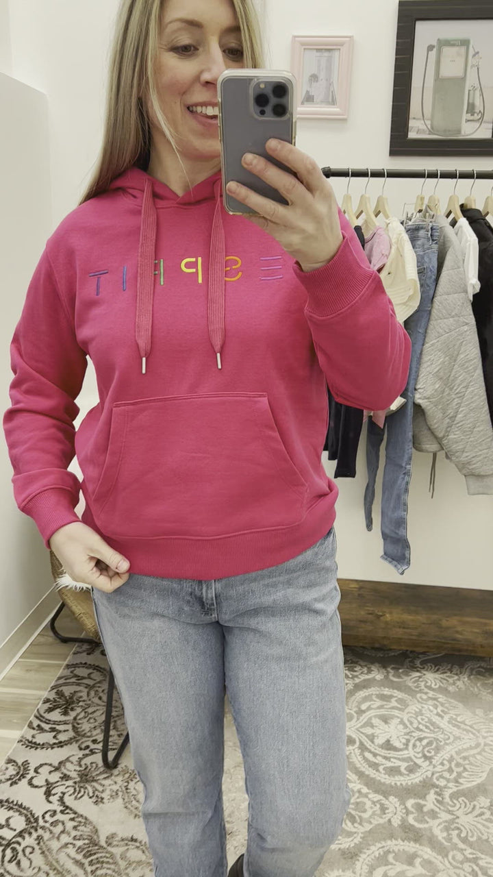 Esprit Logo Hoodie - Pink Fuchsia
