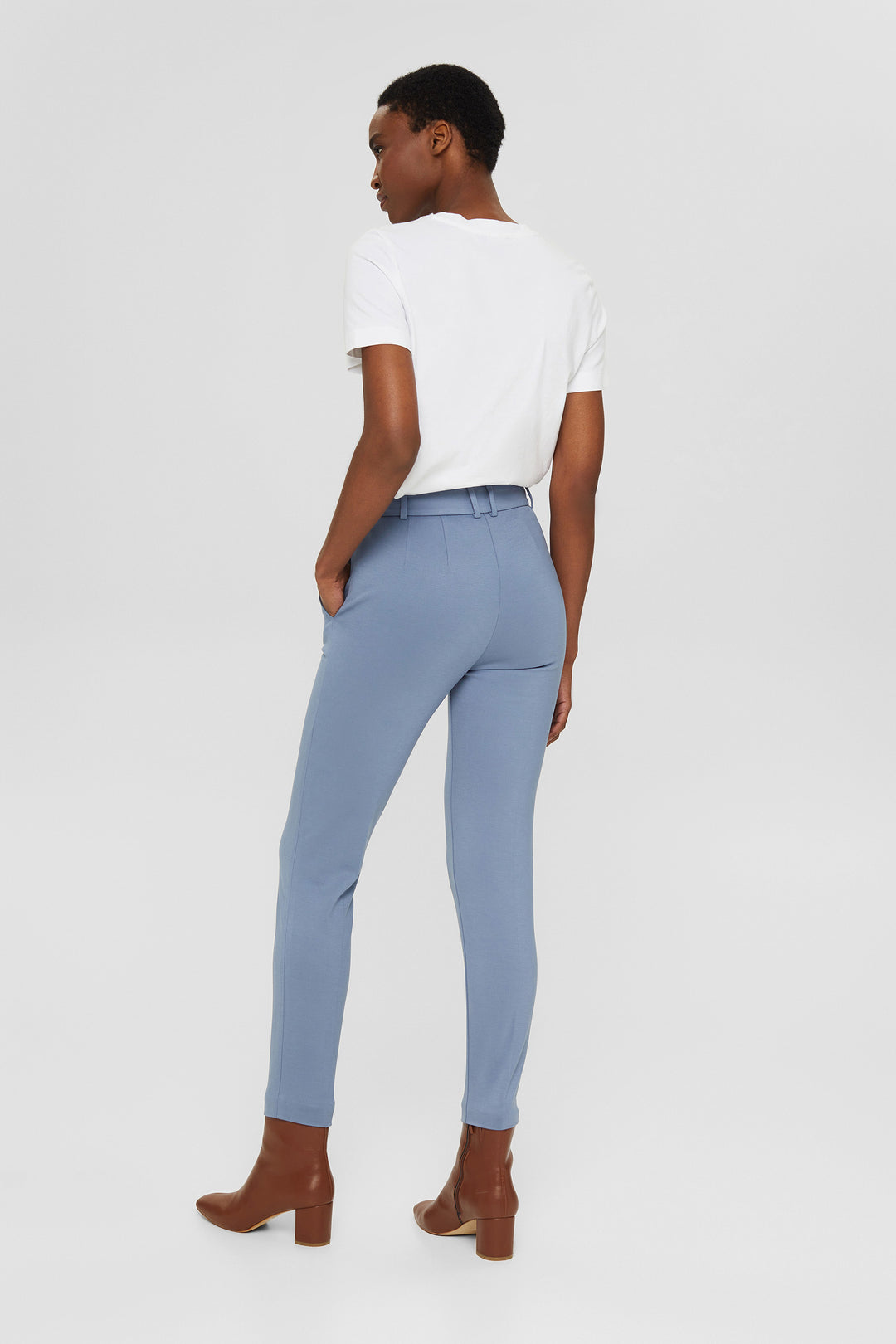 Punti Stretch Slim Pant - Grey Blue