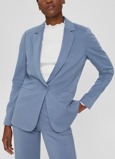Punti Soft Jersey Blazer - Grey Blue