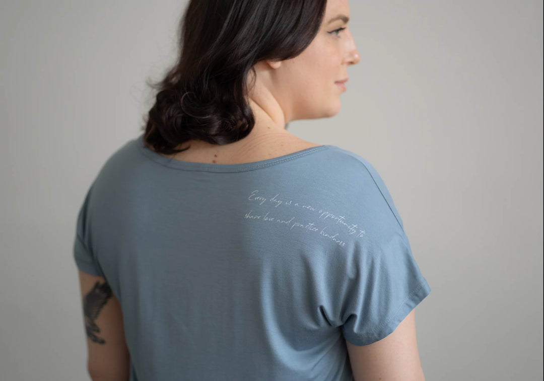 Every day is a new Opportunity to Share Love and Practice Kindness - Scoop Neck Tee