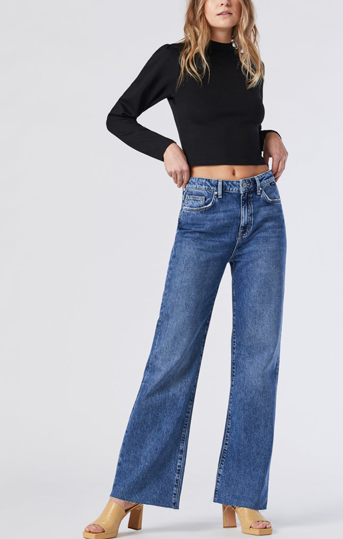 Victoria Mid Brushed Organic Blue Jean