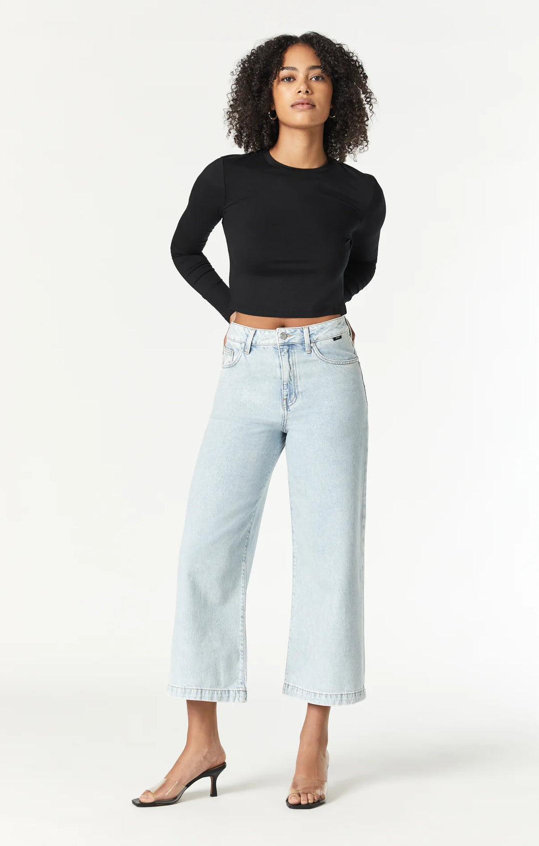 Paloma Bleached Wide Leg Jeans