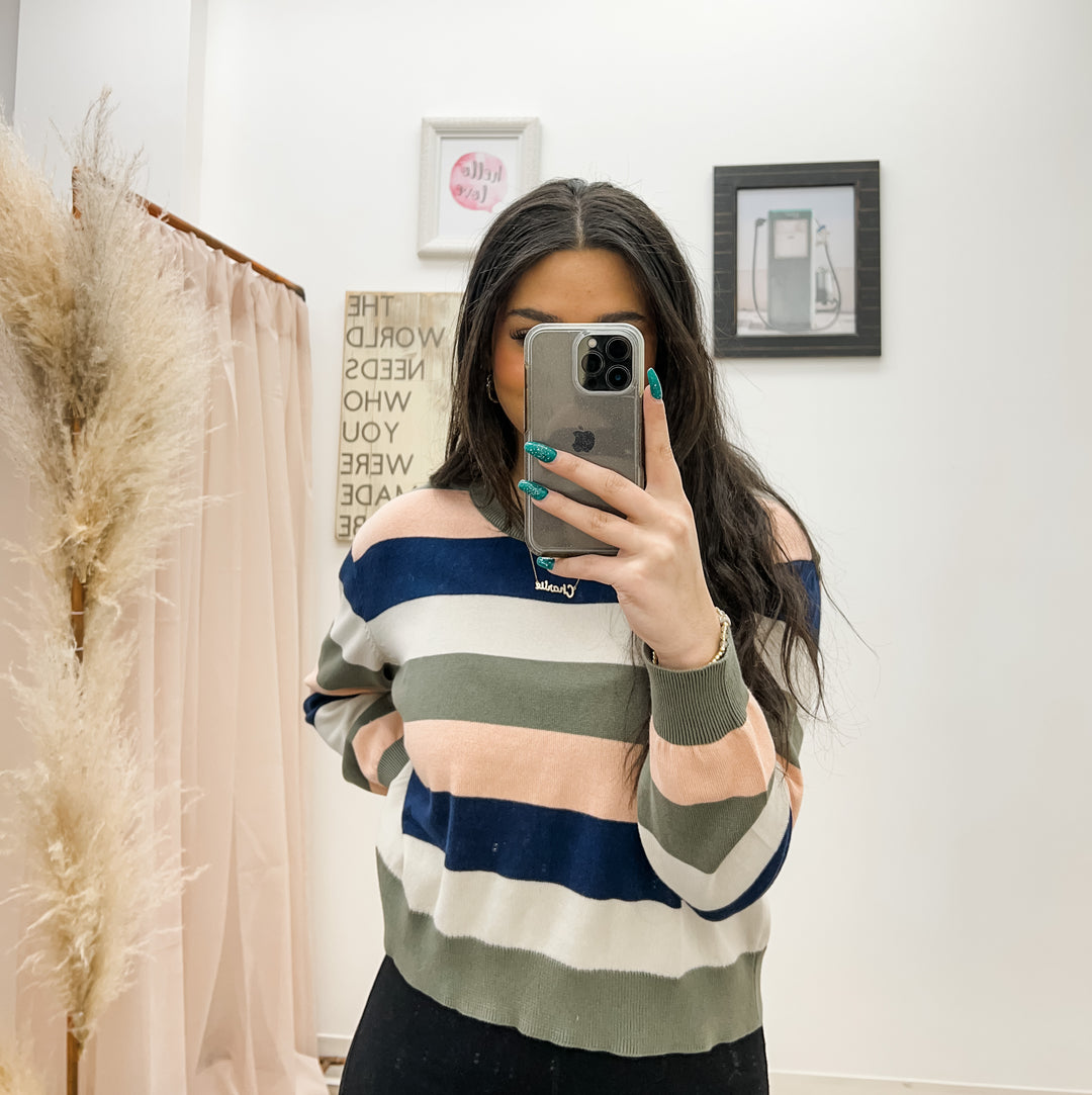 Palmer Sweater - Multi Striped