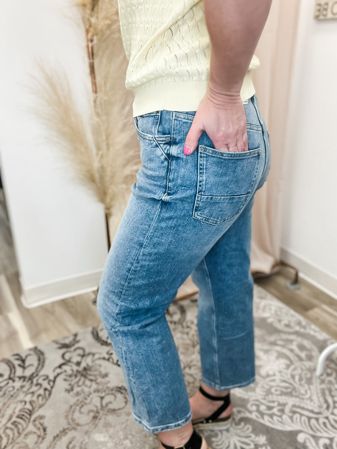 Cropped Dad Fit Jeans